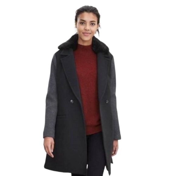 Banana Republic Heritage Collection LIKE NEW two tone wool double breasted coat - Picture 1 of 10